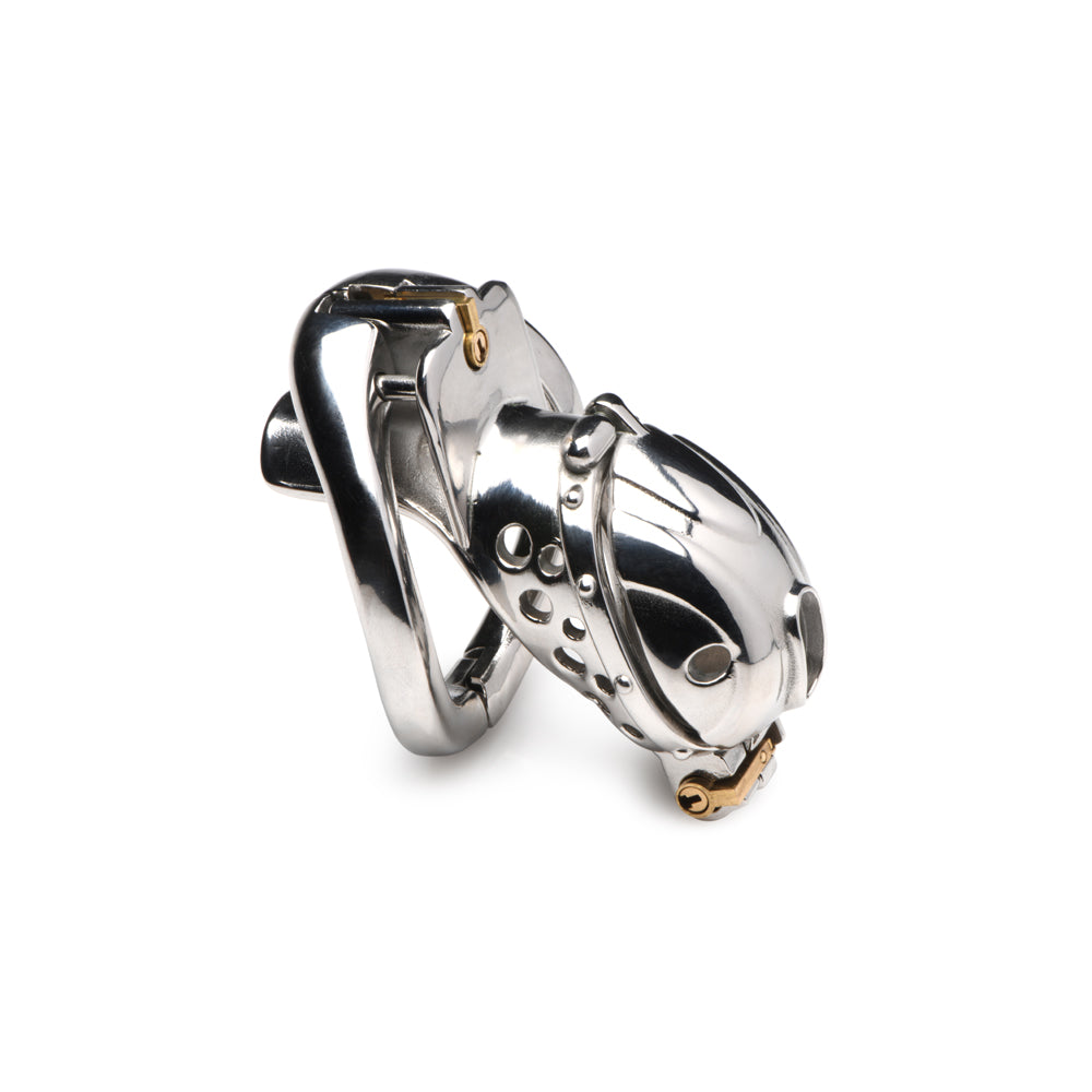 Master Series Deluxe Locking Chastity Cage – Premium Male Chastity Device