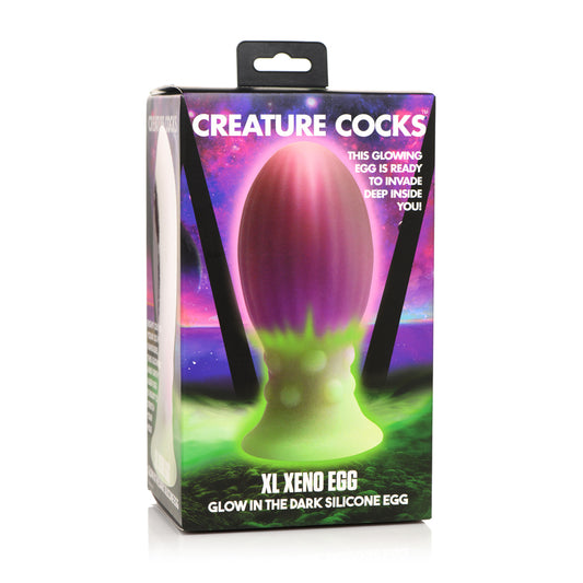 Creature Cocks Xl Xeno Egg Glow In The Dark Silicone Egg