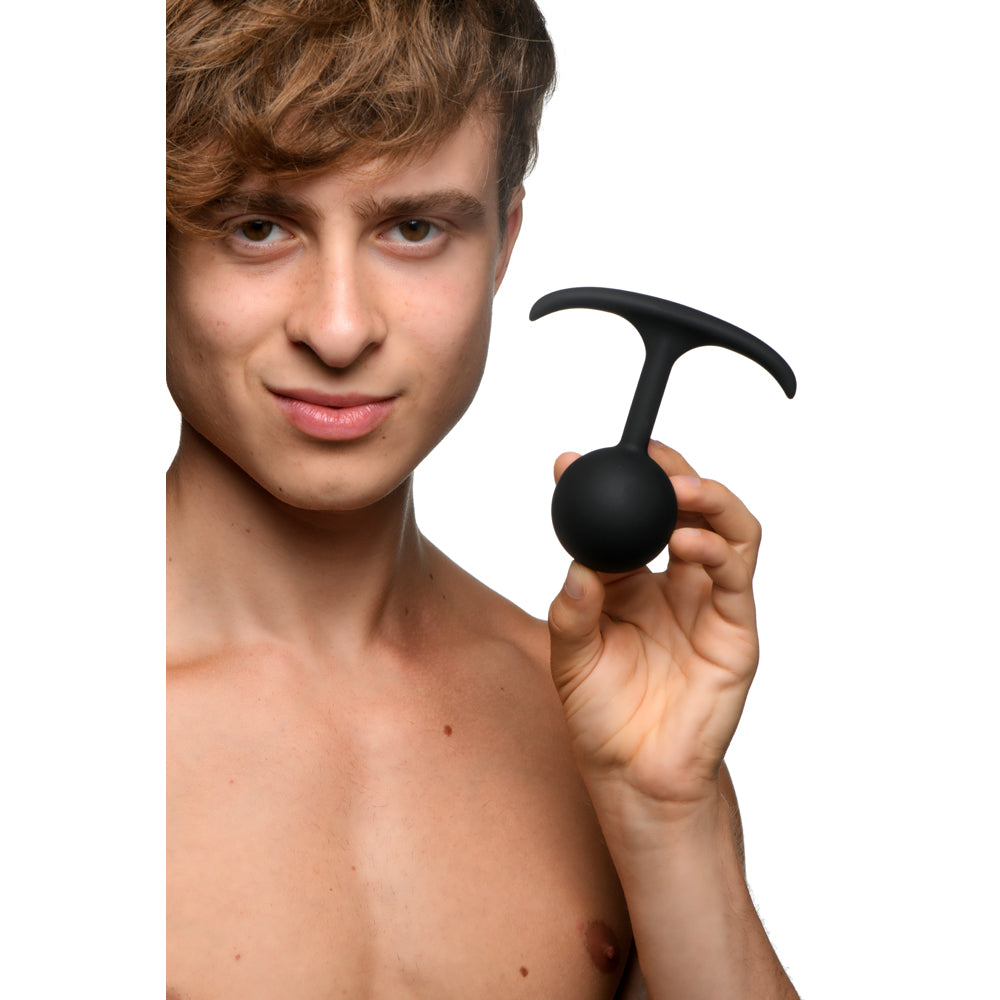 Heavy Hitters Comfort Plugs – Premium Silicone Weighted Round Anal Plug, 4.4-Inch