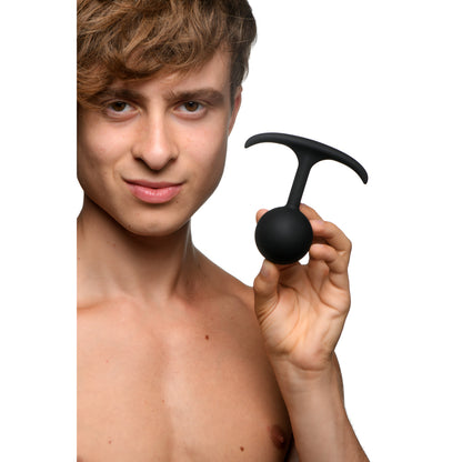 Heavy Hitters Comfort Plugs – Premium Silicone Weighted Round Anal Plug, 4.4-Inch