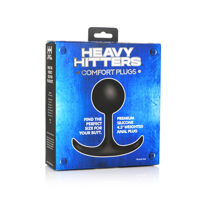 Heavy Hitters Comfort Plugs – Premium Silicone Weighted Round Anal Plug, 4.4-Inch