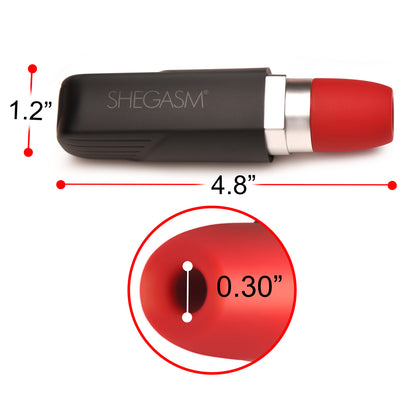 Shegasm Pocket Pucker 9X Silicone Lipstick-Shaped Clitoral Stimulator