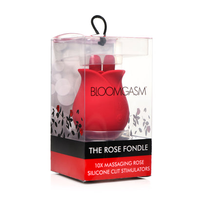 Bloomgasm Rose Fondle 10X Massaging Rose Silicone Clit Stimulators