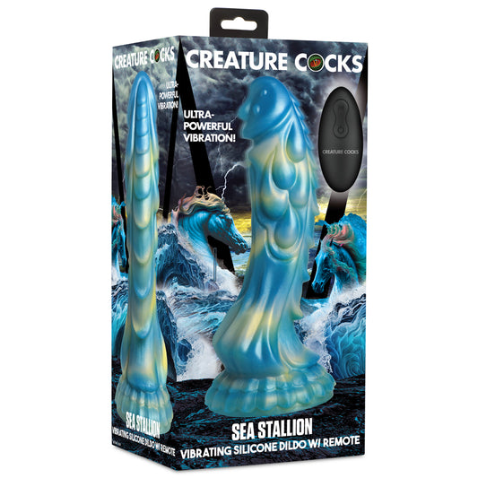 Creature Cocks Sea Stallion Vibrating Silicone Dildo with Remote Control