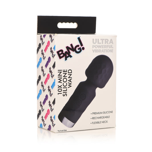 Bang! 10X Mini Silicone Wand Black