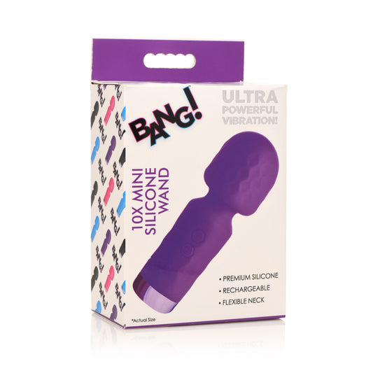 Bang! 10X Mini Silicone Wand Purple