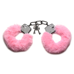 Master Series Cuffed In Fur Furry Handcuffs Pink