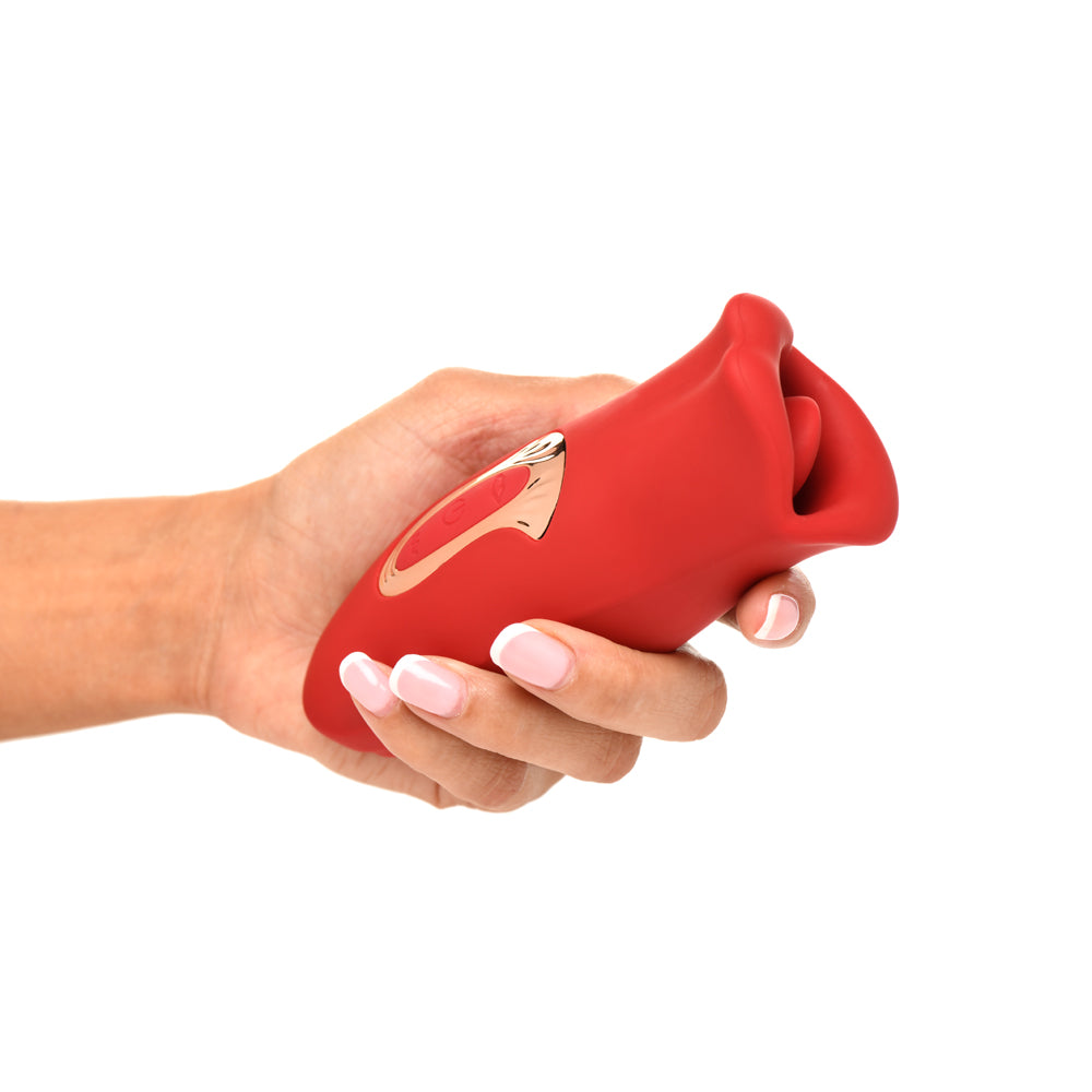 Lickgasm Kiss + Tell Silicone Kissing & Vibrating Clitoral Stimulator