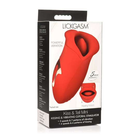 Lickgasm Kiss + Tell Silicone Kissing & Vibrating Clitoral Stimulator