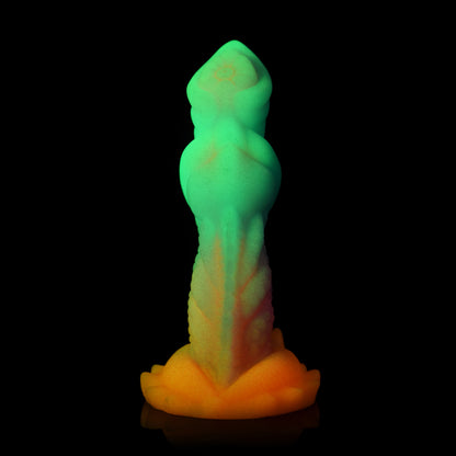 Aqua-Cock Glow-In-The-Dark Silicone Dildo by Creature Cocks