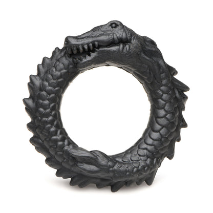 Creature Cocks Black Caiman Silicone Cock Ring for Men