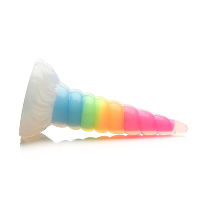 Creature Cocks Uni-Glow Rainbow Glow-In-The-Dark Silicone Dildo