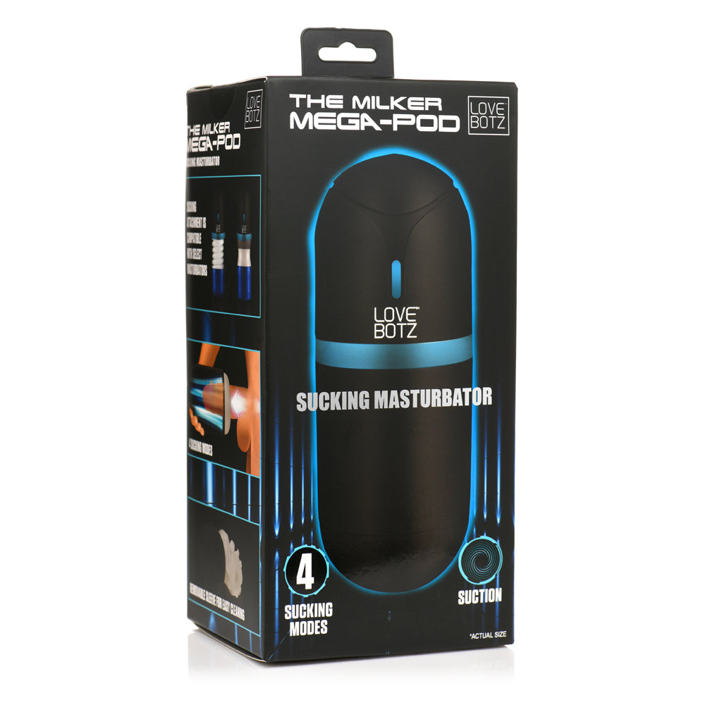 Lovebotz Milker Mega-Pod Sucking Masturbator - Auto-Suction Male Masturbation Toy
