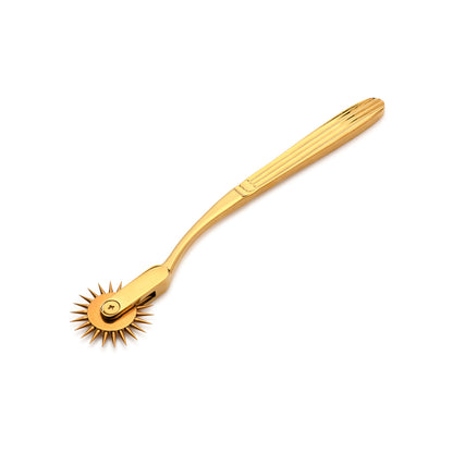 Master Series Gold Sensation Wartenberg Wheel – Premium Sensory BDSM Tool for Sensation Play