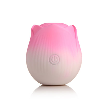 Bloomgasm Pulsing Petals Throbbing Rose Stimulator – Pink Rose-Shaped Vibrator