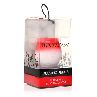 Bloomgasm Pulsing Petals Throbbing Rose Stimulator – Red Vibrating Rose Toy