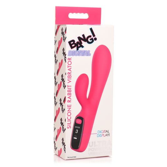 Bang! Silicone Rabbit Vibrator – Pink, Digital