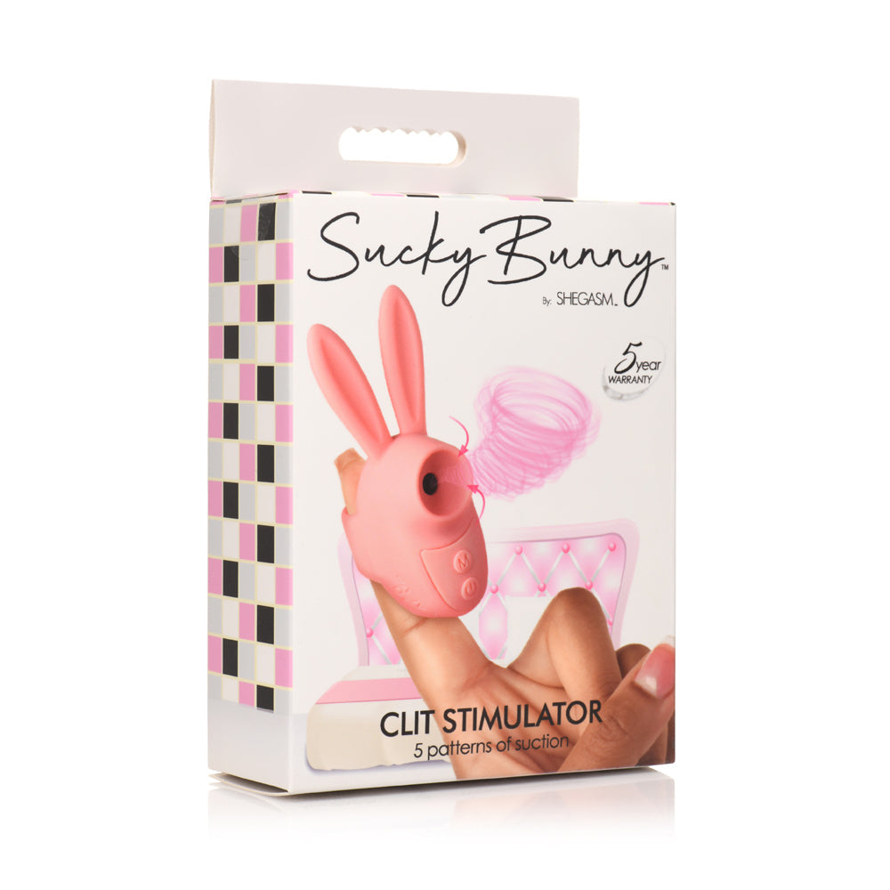 Shegasm Sucky Bunny Clit Stimulator Black
