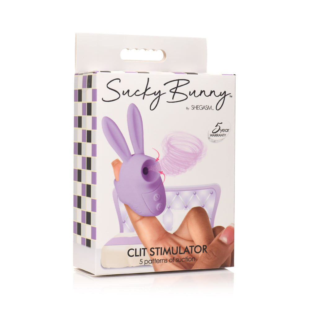 Shegasm Sucky Bunny Clit Stimulator Black
