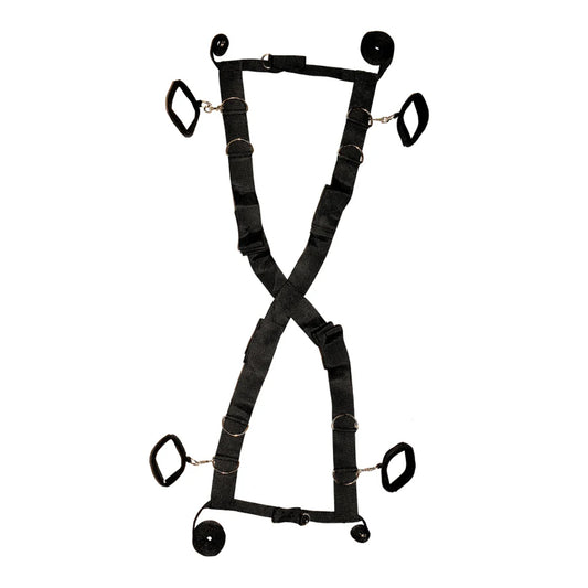 The One Bed Restraint Kit – Adjustable Under-Bed Bondage System for Full-Body Restraint Play