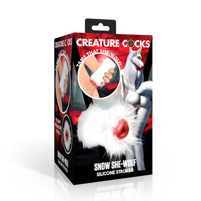 Creature Cocks Snow She-Wolf Silicone Stroker – Silicone Male Masturbator Toy