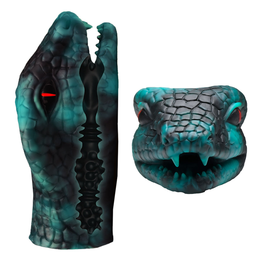 Creature Cocks Serpentine Silicone Masturbator Stroker – Green