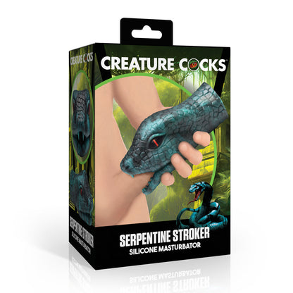Creature Cocks Serpentine Silicone Masturbator Stroker – Green