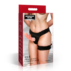 Bedroom Bliss Jolie Strap-On Panty Harness & Garter Small