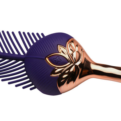 Master Series The Tickler Vibrating Silicone Feather Tickler – Sensual Pleasure with Soft Vibration