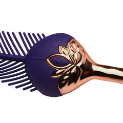 Master Series The Tickler Vibrating Silicone Feather Tickler – Sensual Pleasure with Soft Vibration