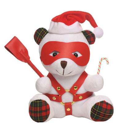 Master Series Holiday Bondage Bear – White – Festive Fun with a Kinky Twist