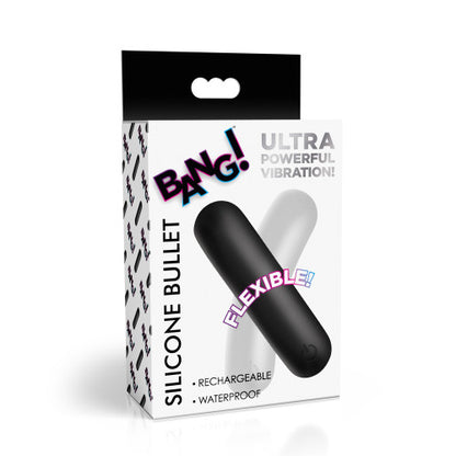 Bang! Flexible Silicone Bullet - Compact Vibrator with Flexible Shaft for Targeted Stimulation