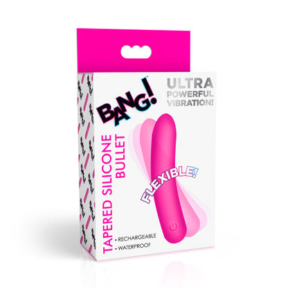 Bang! Tapered Flexible Silicone Bullet - Vibrator with Flexible Tip
