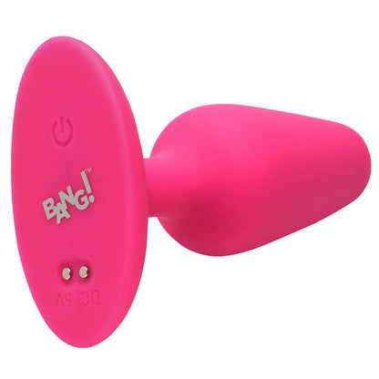 Bang! Flexible Vibrating Silicone Butt Plug Pink