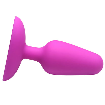 Bang! Flexible Vibrating Silicone Butt Plug Purple