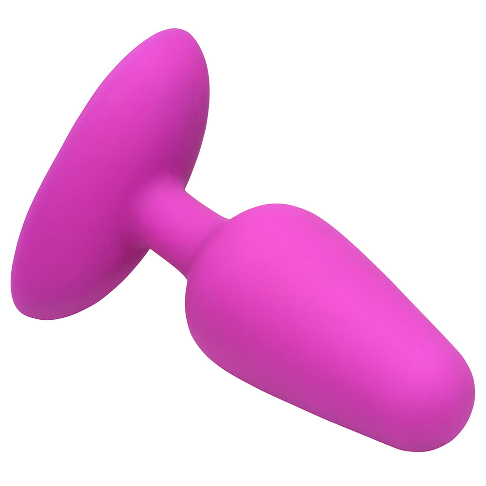 Bang! Flexible Vibrating Silicone Butt Plug Purple