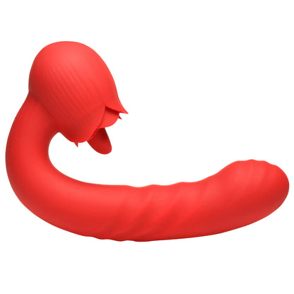 Bloomgasm Boom Bloom Thrusting & Licking Rose Vibrator