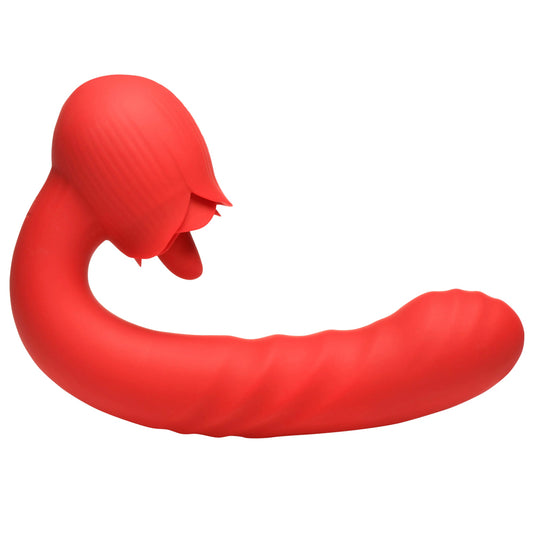Bloomgasm Boom Bloom Thrusting & Licking Rose Vibrator