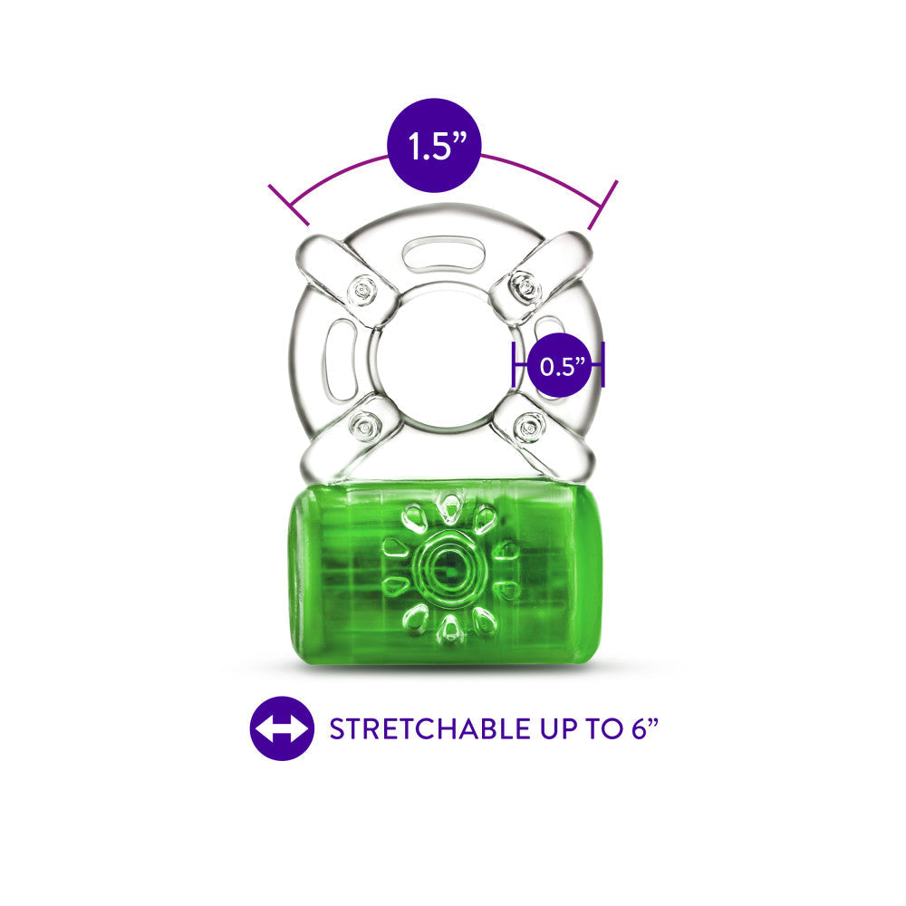 Play With Me Pleaser Rechargeable C-Ring Neon Green