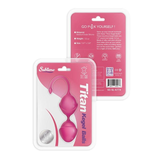Sublime Titan Kegel Balls – Pink Pelvic Floor Exercise Set