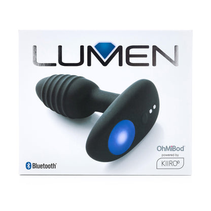 OhMiBod Lumen Black - App-Controlled, Powered by Kiiroo