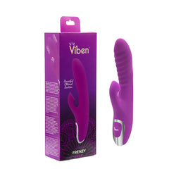 Viben Frenzy Clitoral Suction Rabbit Vibrator – Berry