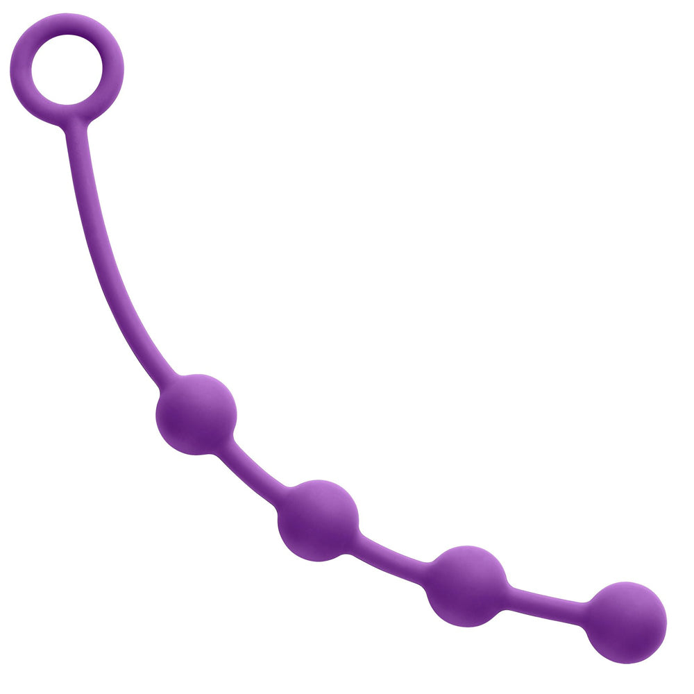 Cloud 9 Silicone Anal Beads – Small Plum, Body-Safe