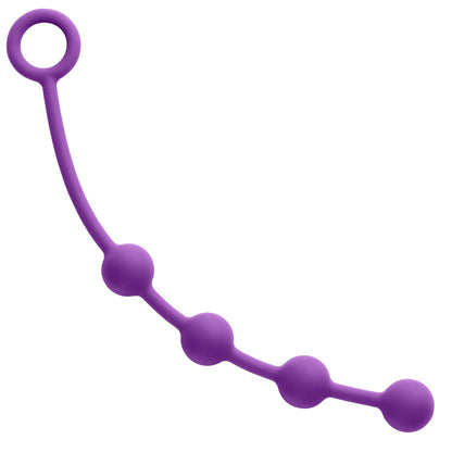 Cloud 9 Silicone Anal Beads – Small Plum, Body-Safe