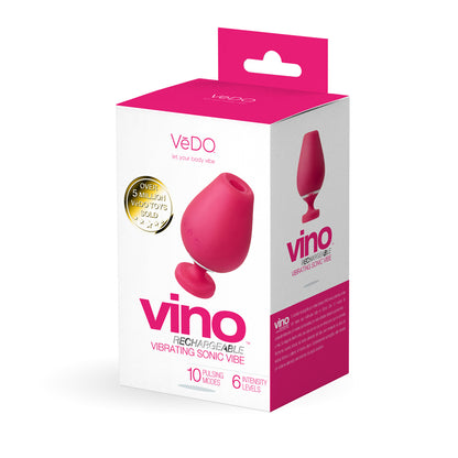 Vino Rechargeable Vibrating Sonic Vibe Pink