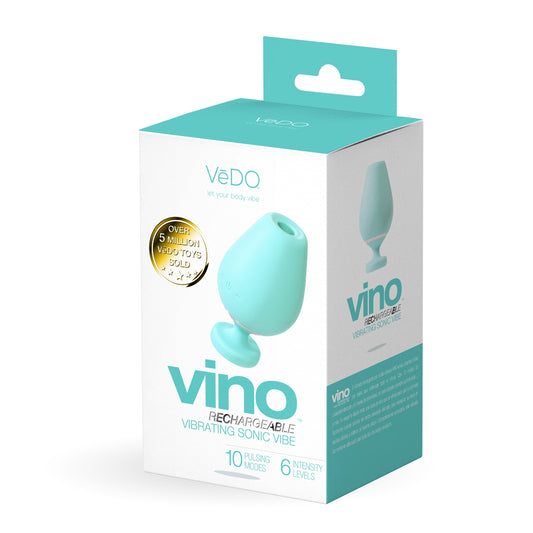 Vino Rechargeable Vibrating Sonic Vibe Turquoise – Personal Massager