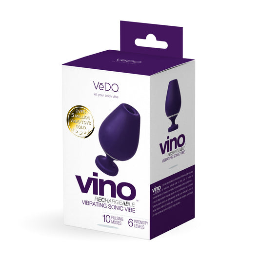 Vino Rechargeable Sonic Vibrator - Purple