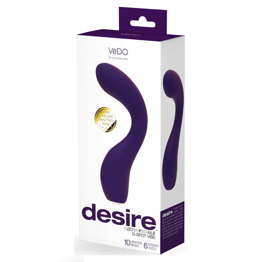 Desire Rechargeable G-Spot Vibe Purple