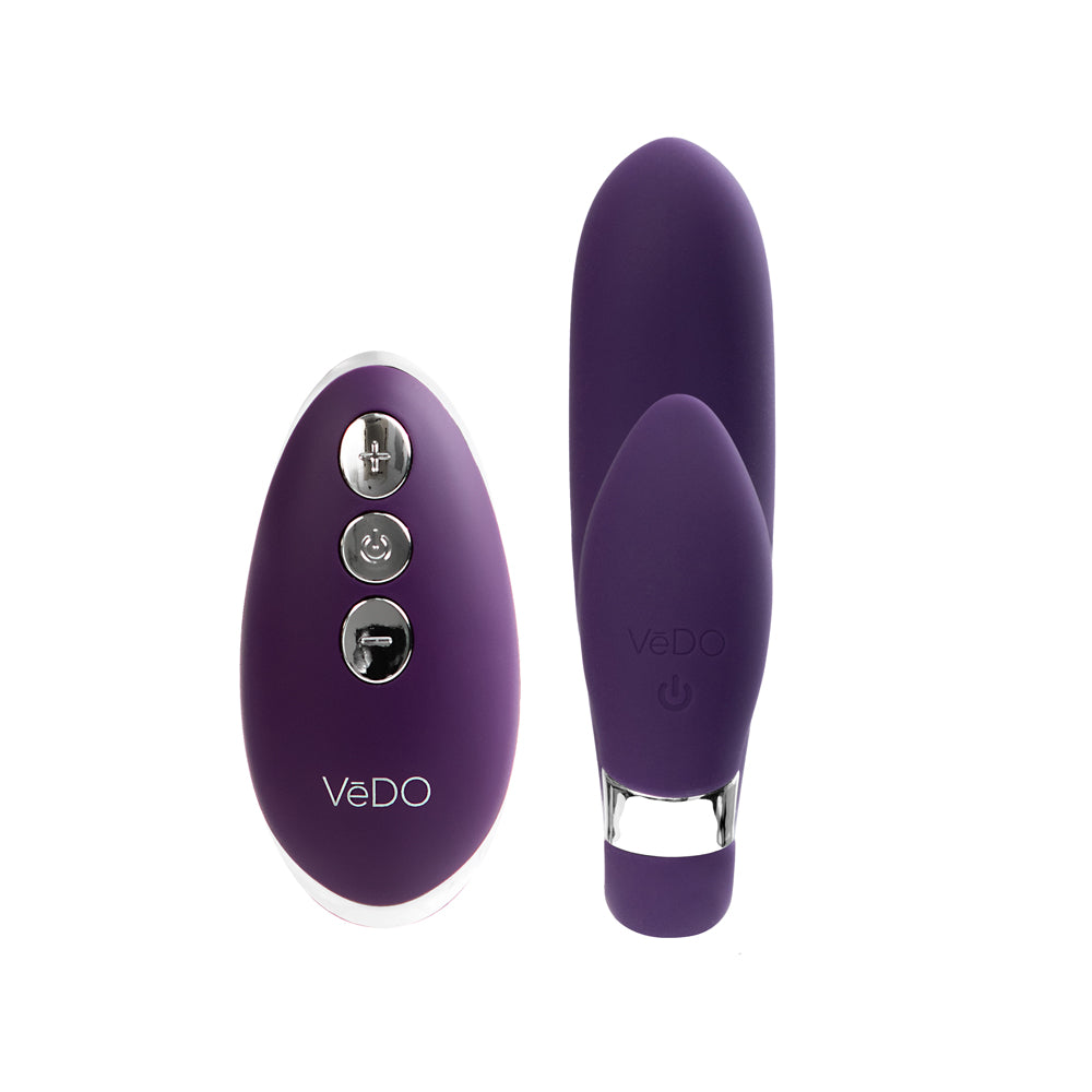 Jeni C-Shaped Dual Motor Vibe With Remote Purple
