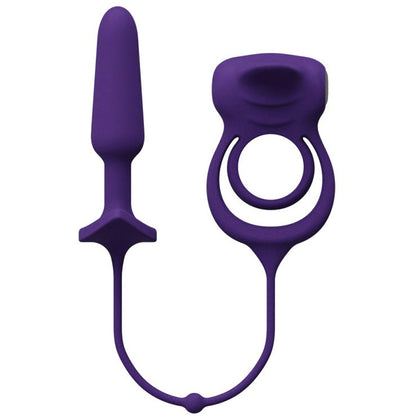Humper Rechargeable Dual C-Ring With Plug Purple
